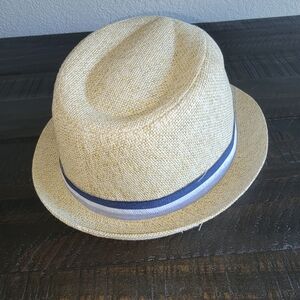 Dockers Brand-Stylish Tan Fedora with Blue Band